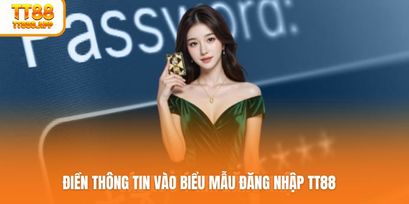 Điền thông tin vào biểu mẫu đăng nhập TT88